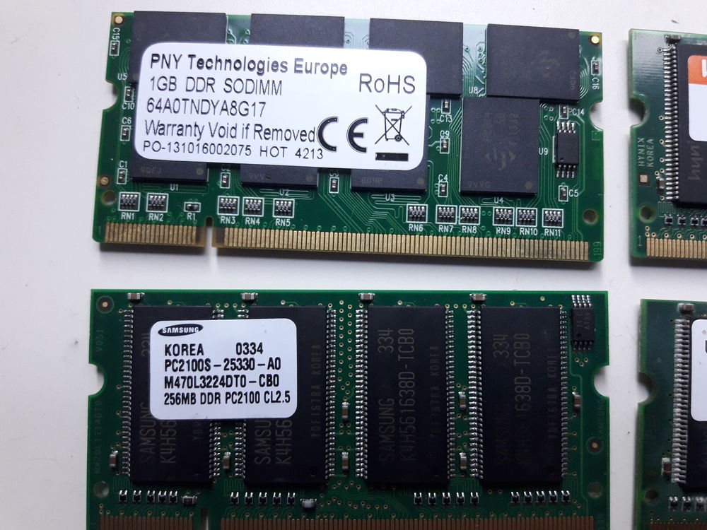 Barrettes DDR sodimm Matriel informatique