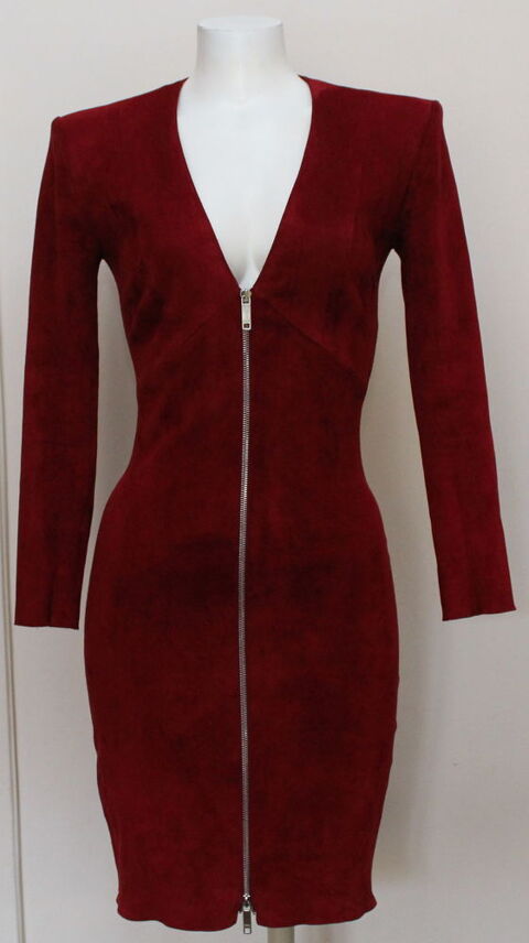 Robe daim stretch grenat JITROIS  900 Issy-les-Moulineaux (92)