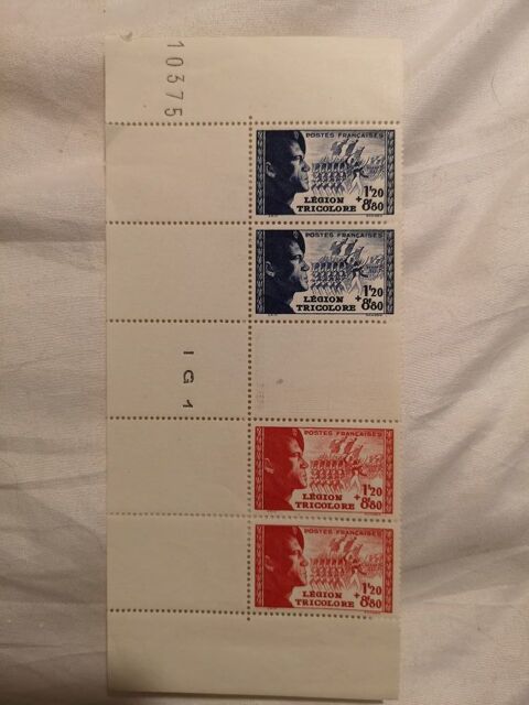 timbres yvert 565 et 566 bande complte avec intervalle
8 Langlade (30)