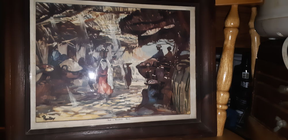 Tableau de marche au Maroc Décoration