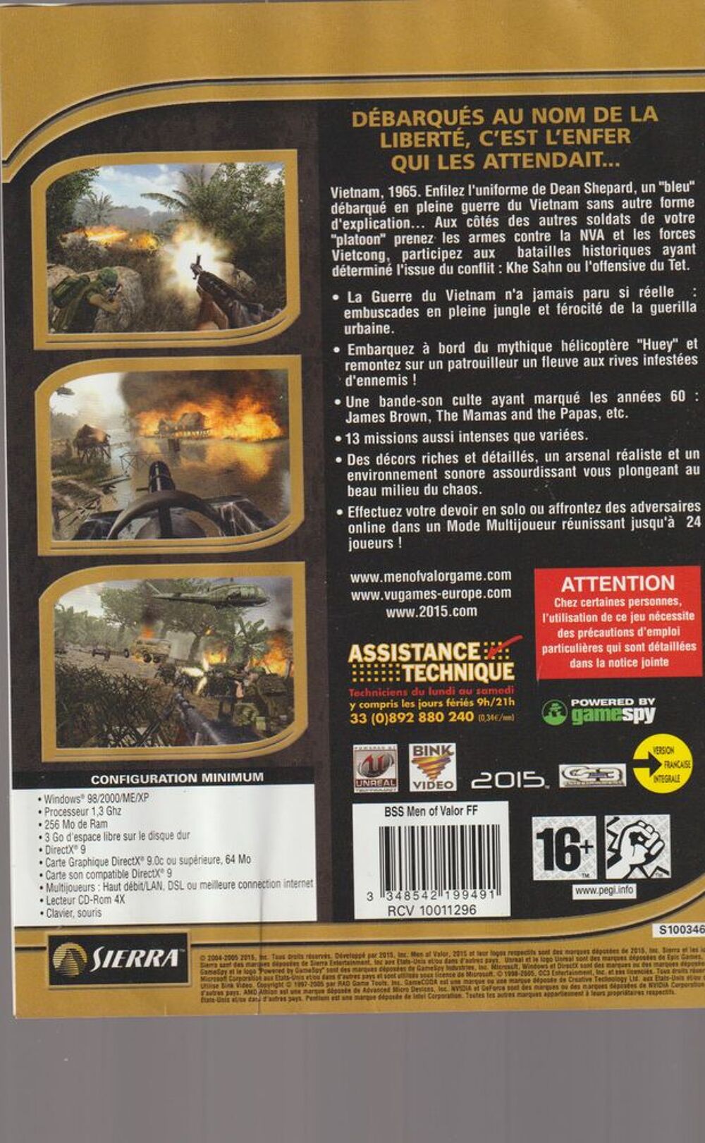 Men of Valor 4 cd + livret DVD et blu-ray