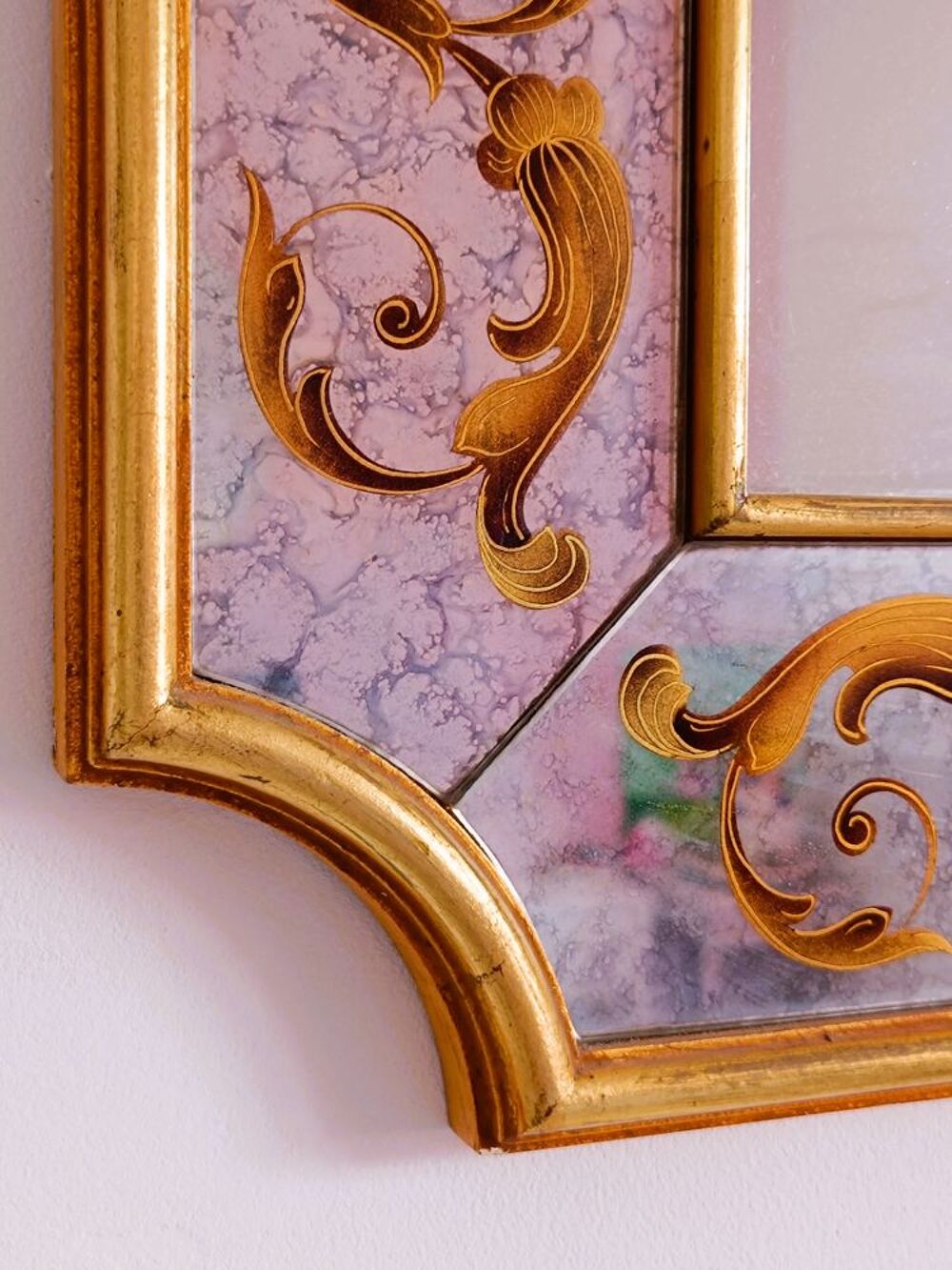 Miroir en verre &eacute;glomis&eacute; Décoration