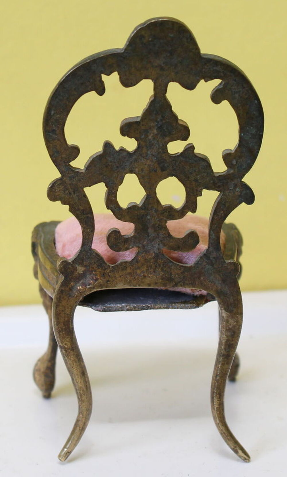 Chaise miniature Bronze de Vienne poup&eacute;e XIX&egrave;me si&egrave;cle 