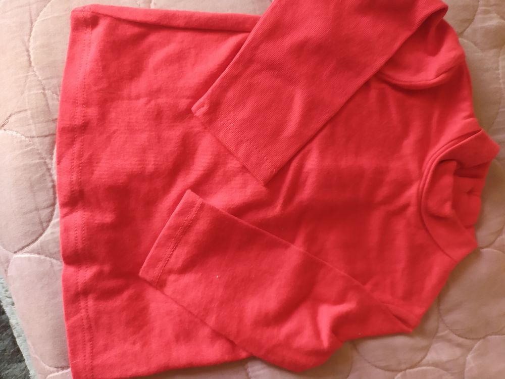 ensemble fille pull rouge coton robe grise Vêtements enfants