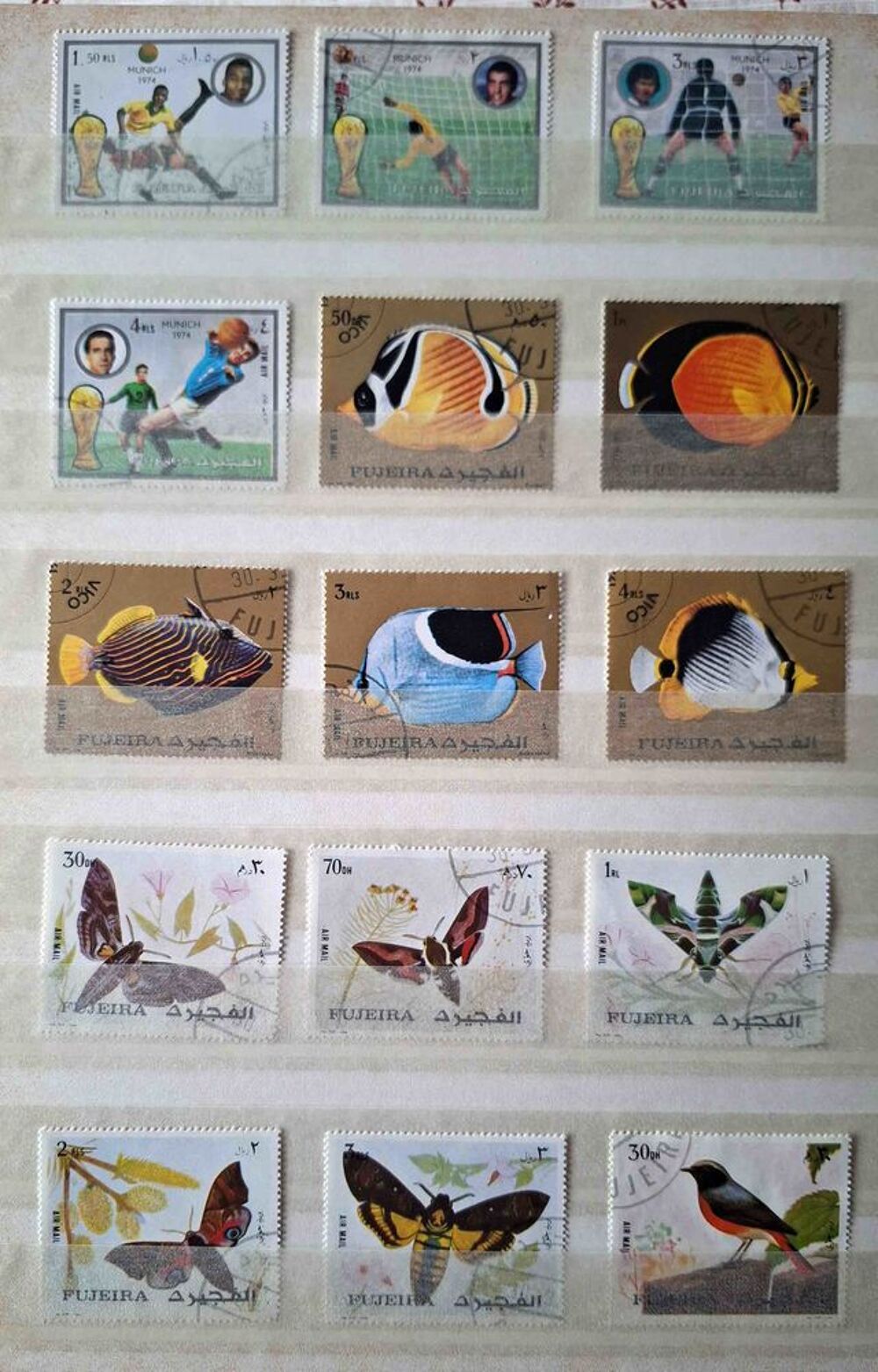 S&eacute;rie de timbres de collection de Fujeira (bis) 