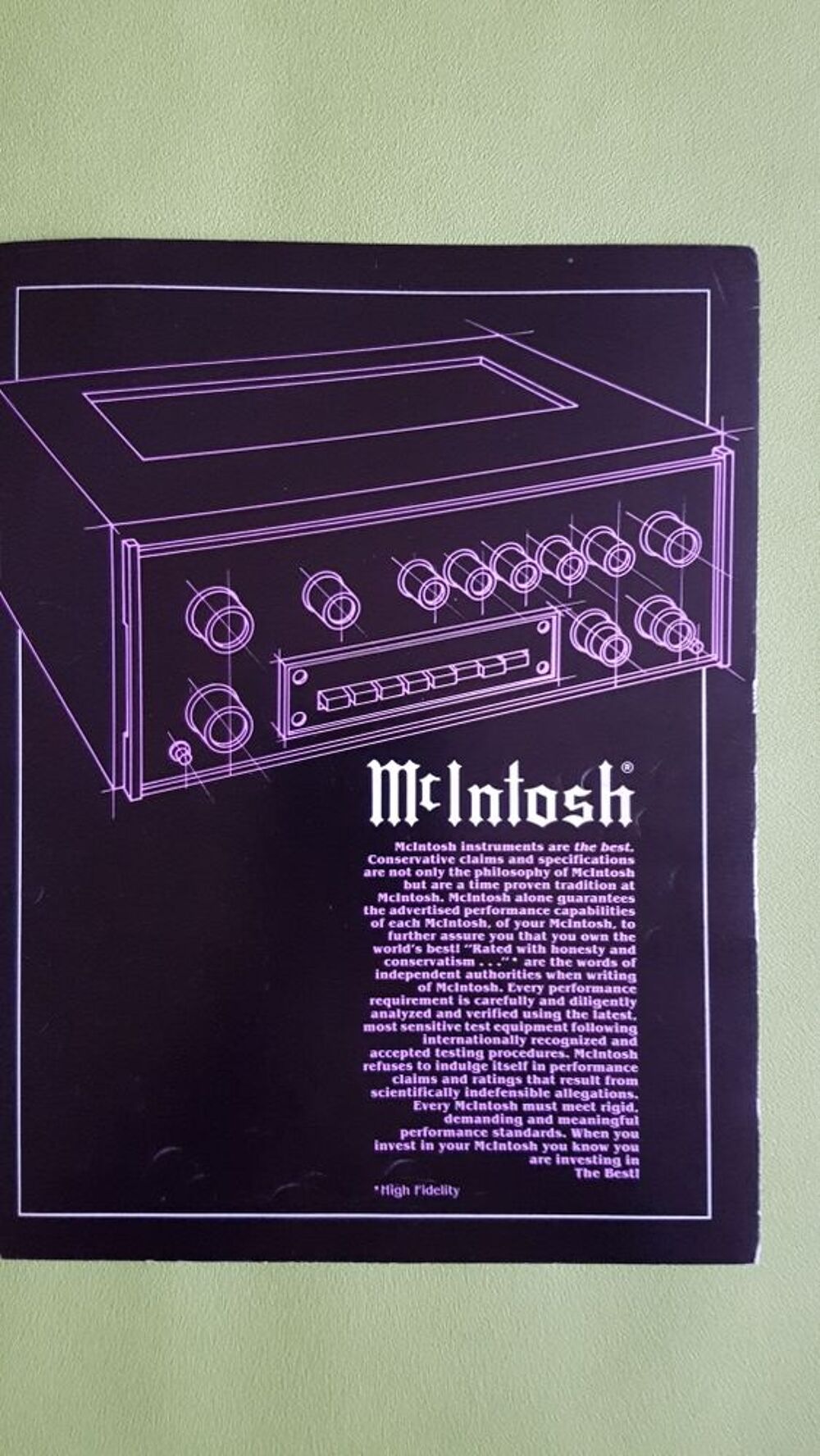 VINTAGE MC INTOSH Audio et hifi