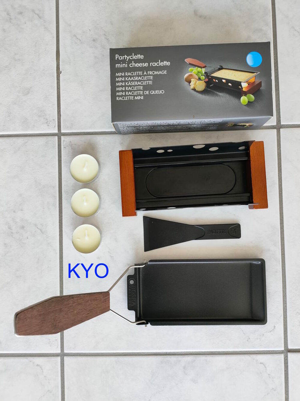 Mini appareil raclette transportable mobile petit, bougie Electroménager