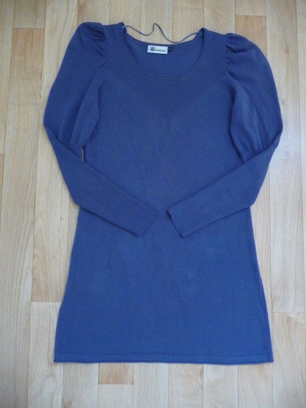 Robe bleu ardoise taille 38-40 manches longues Vêtements
