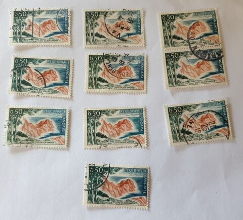 Timbre France Cote d'Azur varoise   0.50 F 1963 lot 0.40 eu 0 Marseille 9 (13)