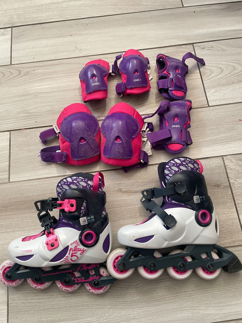 Rollers enfants et protections Sports