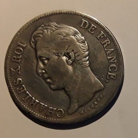 bel ecu de CHARLES X 1830 D 85 Mauzé-sur-le-Mignon (79)