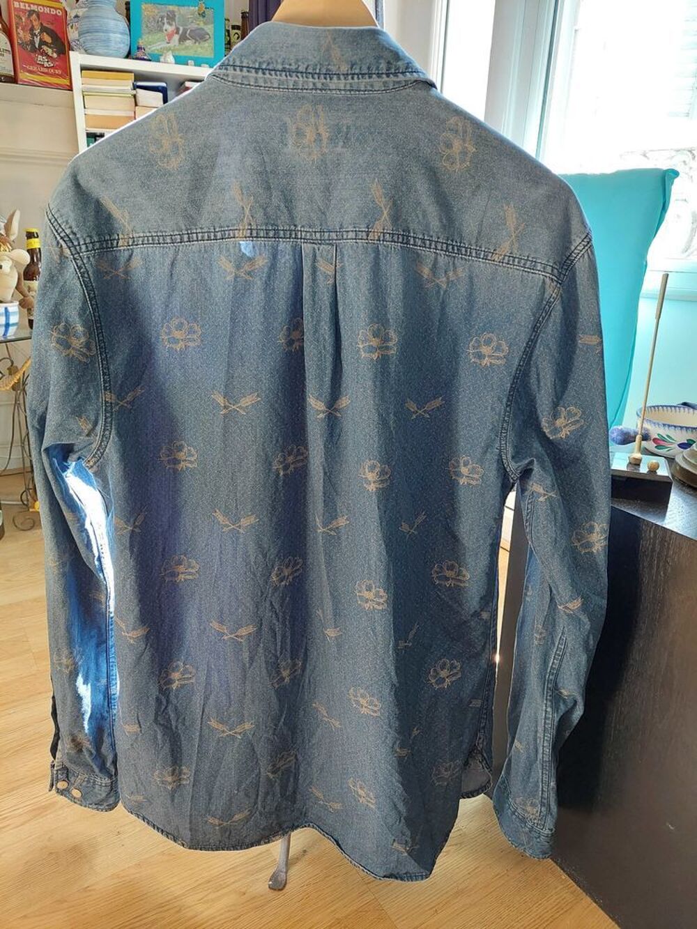 Chemise en jeans fantaisie L Vêtements