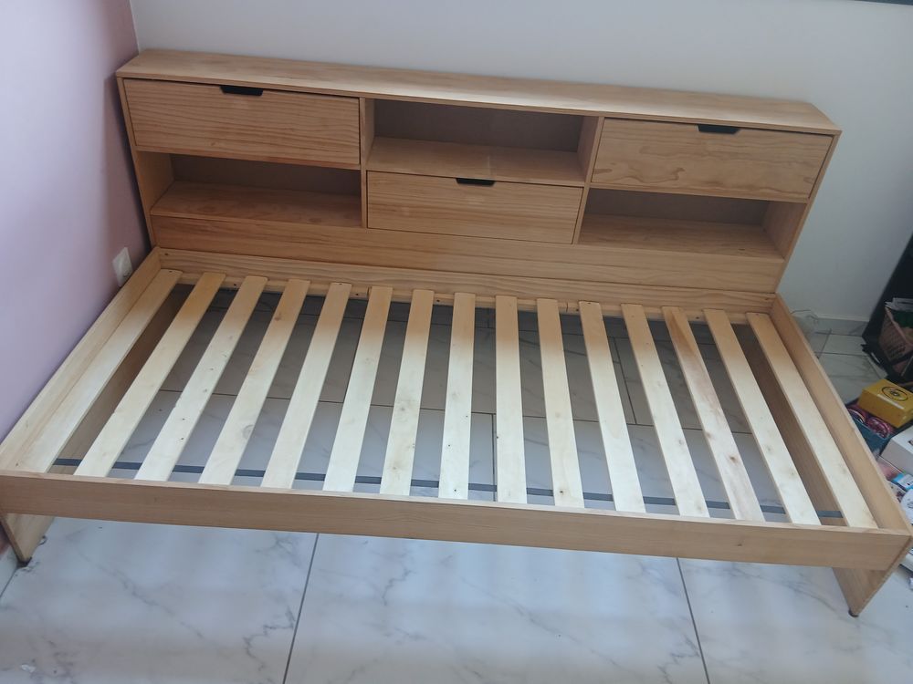 Lit+ rangement +matelas Meubles