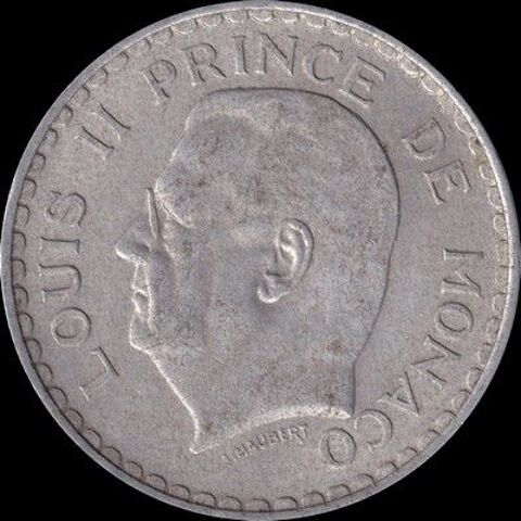 Monaco 5 francs 1945 Louis II 25 Couzeix (87)
