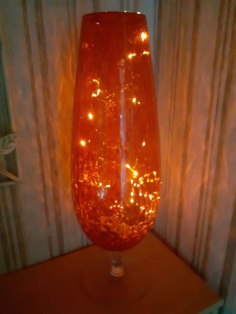 Grand vase verre rouge Empoli 35 Plouaret (22)