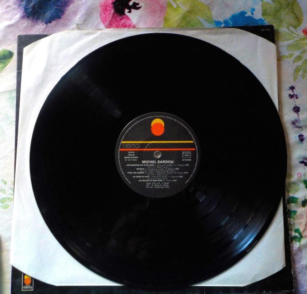 VYNIL 33T MICHEL SARDOU Album "LES LACS DU CONNEMARA" CD et vinyles