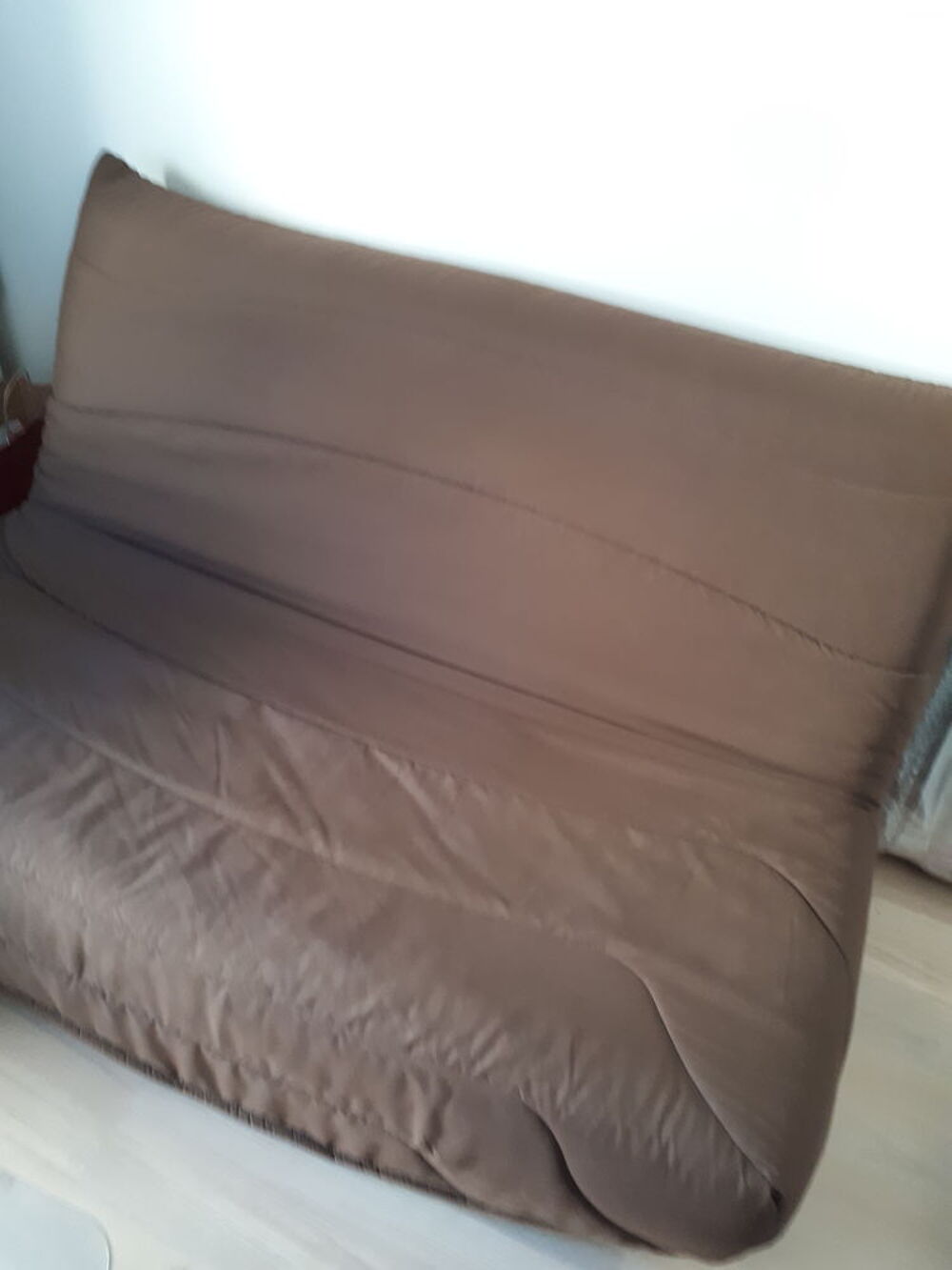 Banquette BZ en tissu, YANIS matelas BULTEX coloris chocolat Meubles