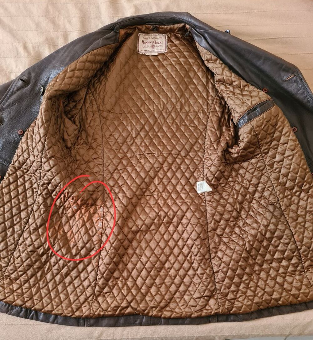 Veste en cuir Marlboro Vêtements