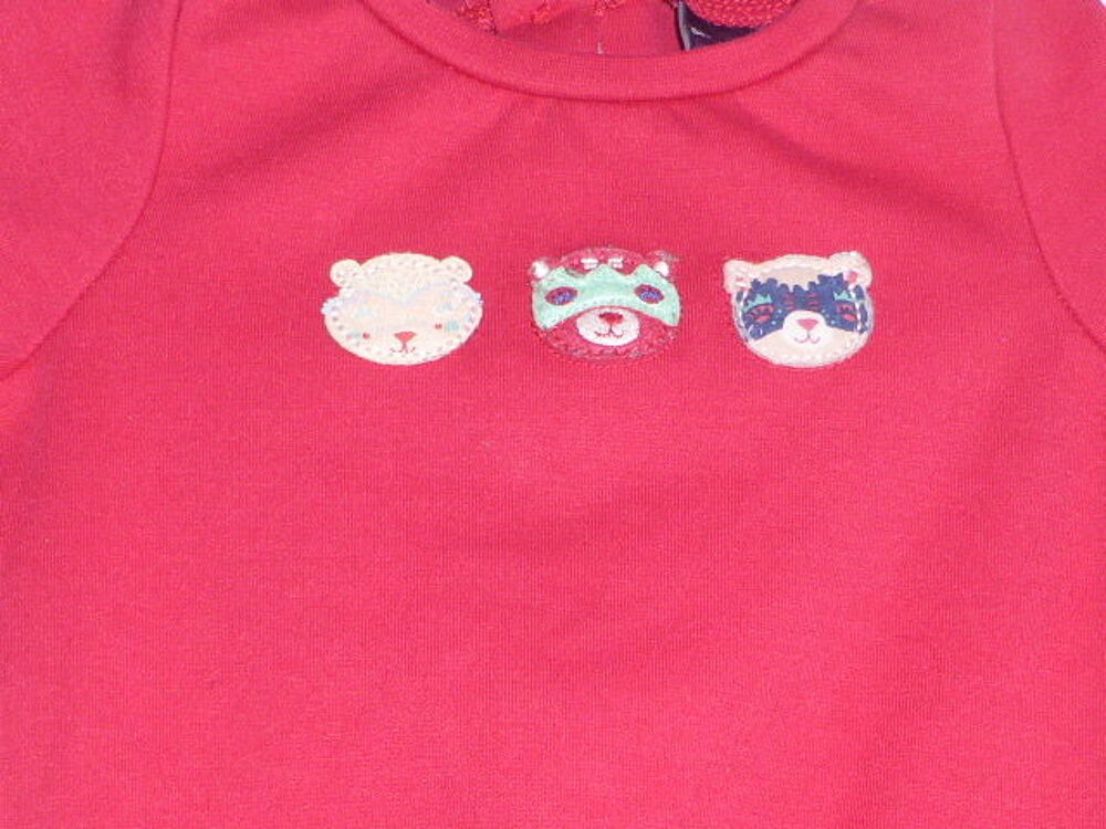Sergent Major robe bimati&egrave;re rose 12 mois Vêtements enfants