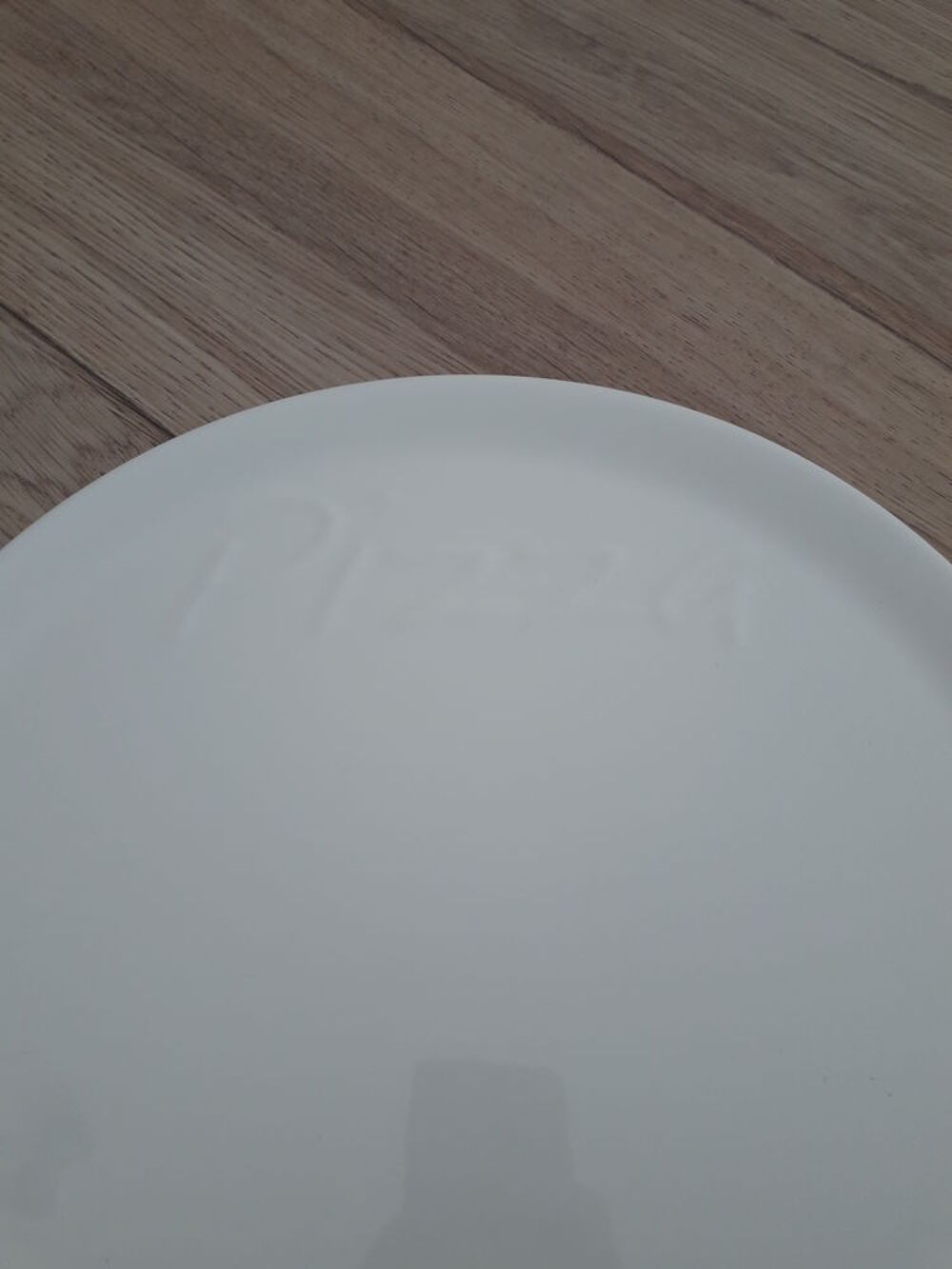 Lot de 5 assiettes &agrave; pizza en porcelaine blanche Cuisine