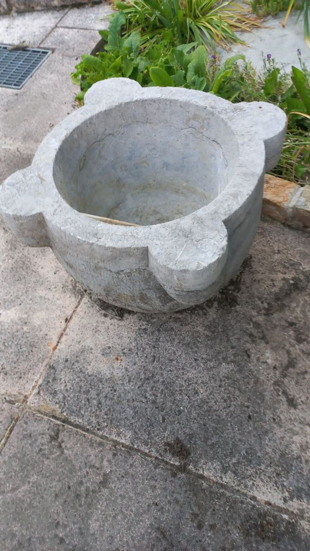 GROS MORTIER PIERRE ANCIEN Jardin