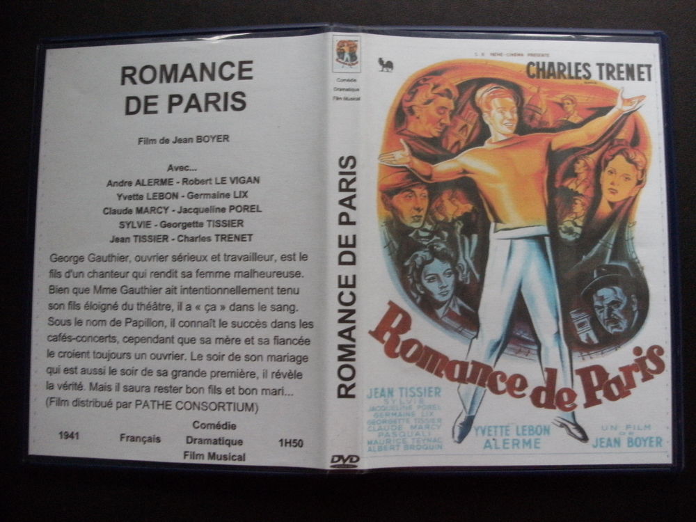 Rare film : " Romance de Paris " DVD et blu-ray