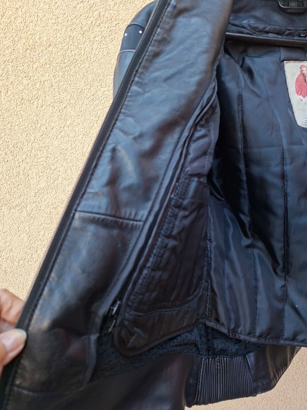Blouson cuir moto femme Vêtements