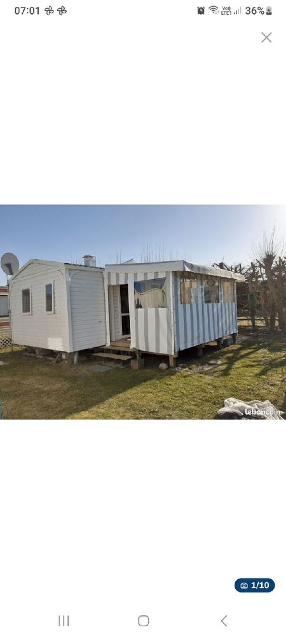   Mobilhome 4 personnes 200m de la plage  Basse-Normandie, Portbail (50580)