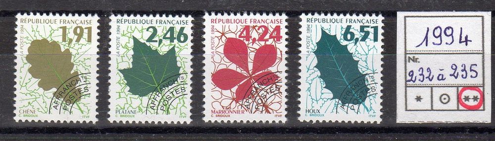 TIMBRES FRANCE 
PREOBLITERES
N** 