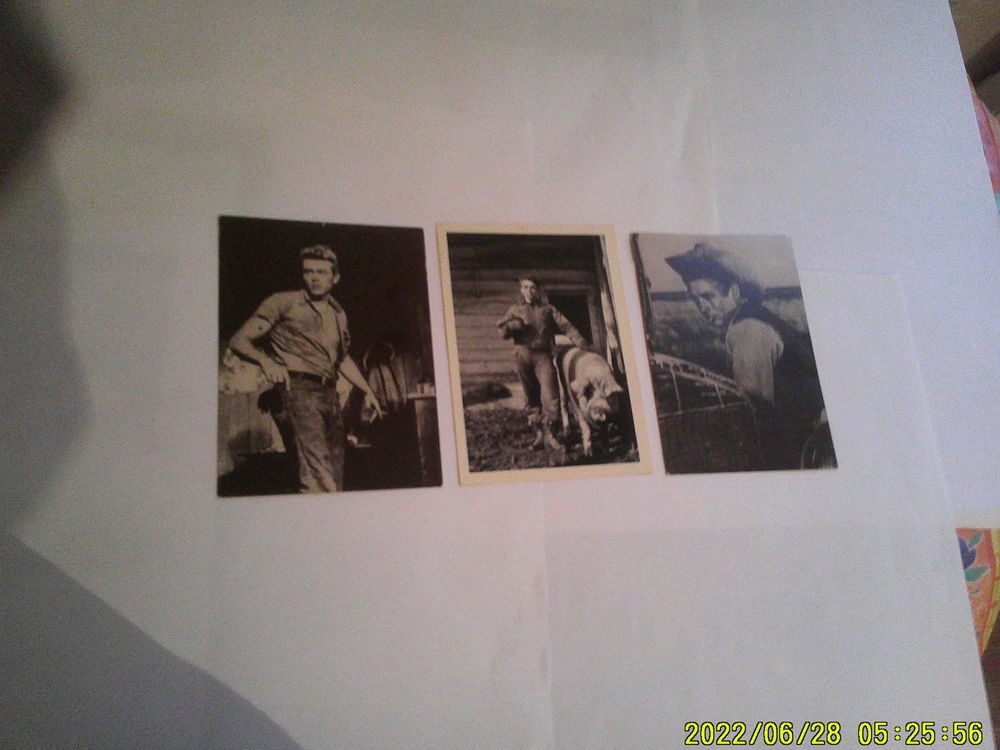 lot de ( 19 ) cartes anciennes de JEAMES DEAN 