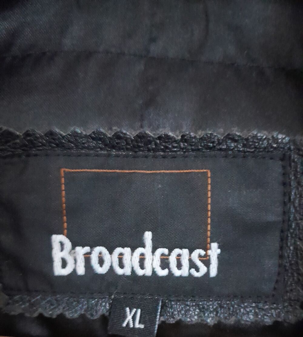 Veste en cuir - Homme - Broadcast - XL Excellent &eacute;tat Vêtements