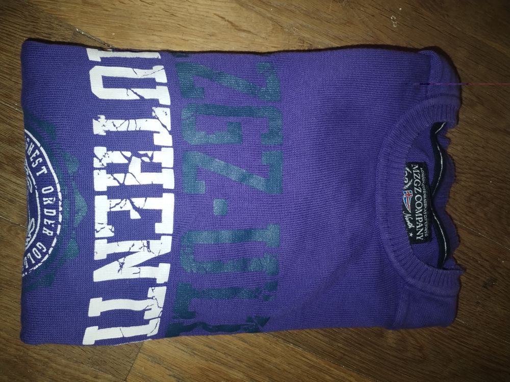 Pull homme violet (Taille S) Vêtements