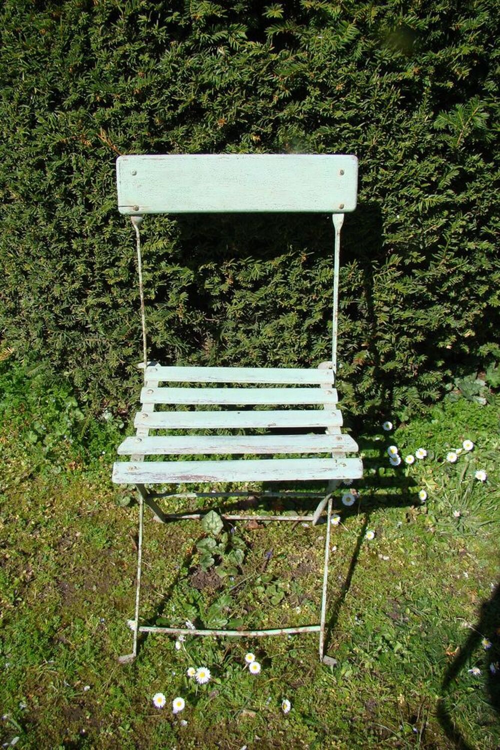Ancienne chaise de jardin pliante - ann&eacute;es 1930 Jardin