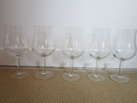 5 grands verres de dgustation en cristal - h:23cm 60 Courbevoie (92)