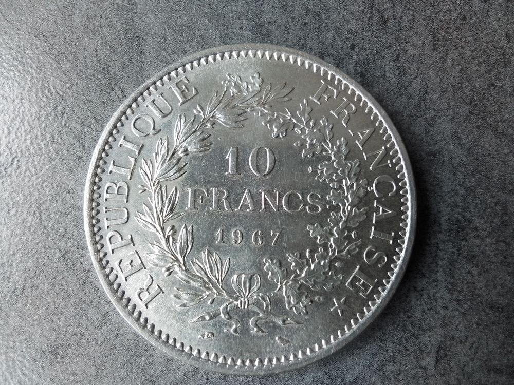 Pi&egrave;ce de 10 francs argent 1967 