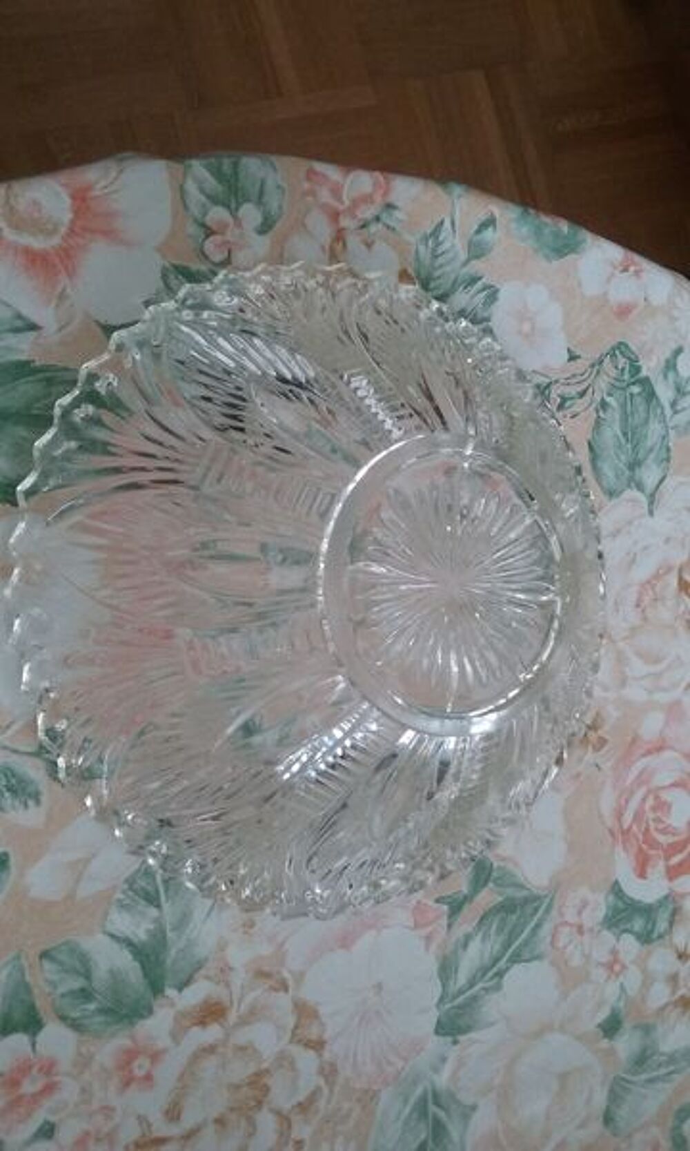 Saladier - Coupe &agrave; fruits verre d&eacute;cors grav&eacute;s Cuisine