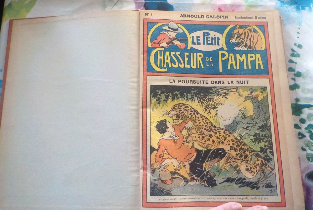 LE PETIT CHASSEUR DE LA PAMPA de Arnold GALOPIN 1 &agrave; 50 1925 Livres et BD