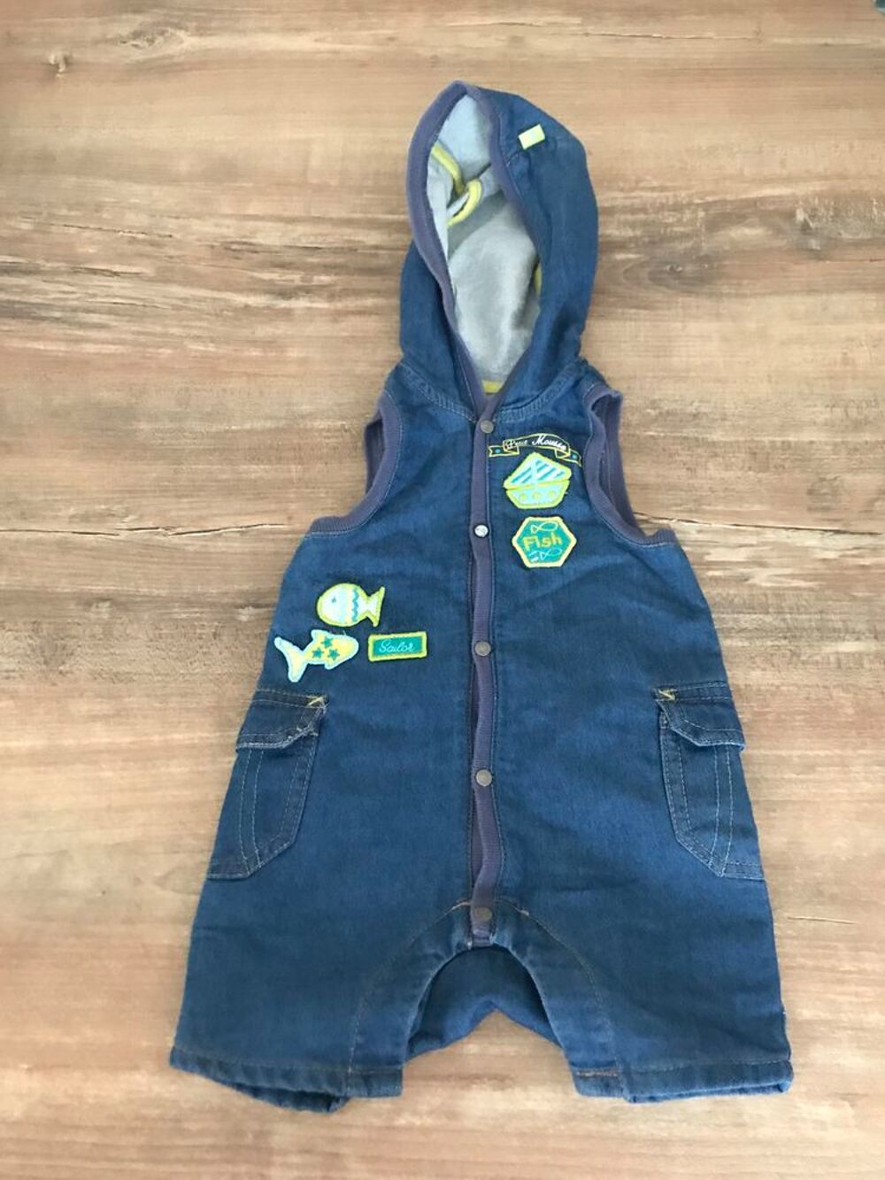 Sweat/short en jean avec capuche enfant gar&ccedil;on " Vêtements enfants