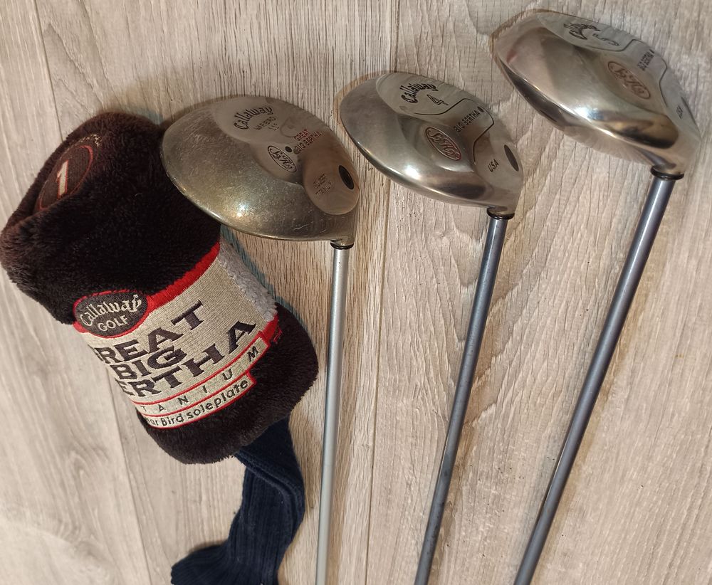 Lot Driver 11&deg; et 2 Bois 4&amp;5 de Golf Callaway Big Bertha Sports
