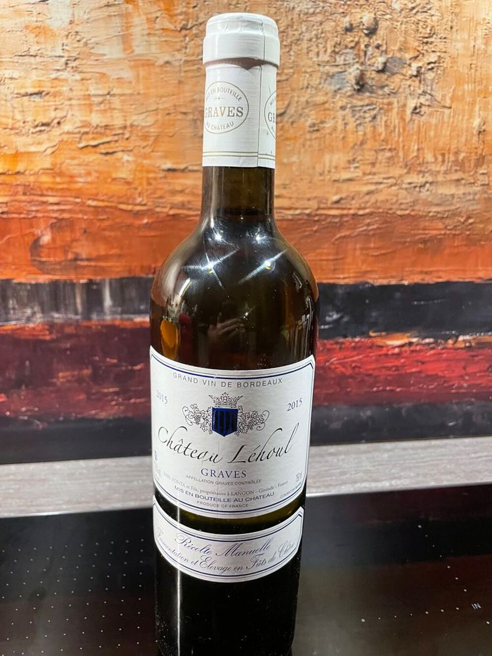 1 Bt Ch&acirc;teau LEHOUL 2015 Graves Blanc Cuisine