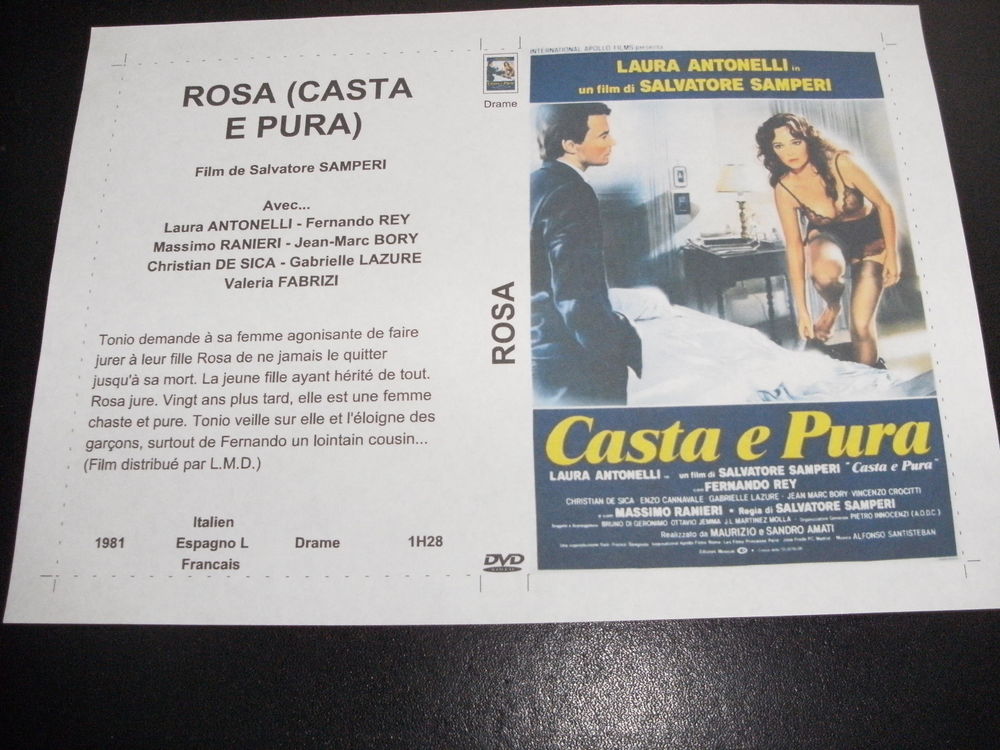 Film : &quot; Rosa chaste et pure &quot; DVD et blu-ray