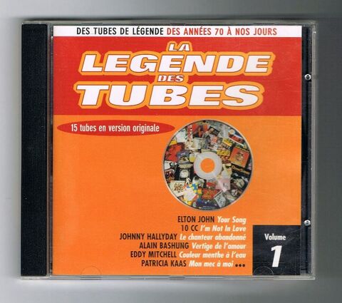 LA LGENDE DES TUBES - CD Vol 1- J. HALLYDAY-E. JOHN-BASHUNG 4 Tourcoing (59)