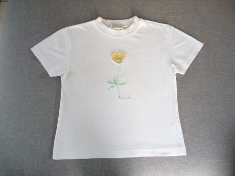 Tee-shirt motif brodé bouton d'or taille 4 ans 6 Celles-sur-Belle (79)