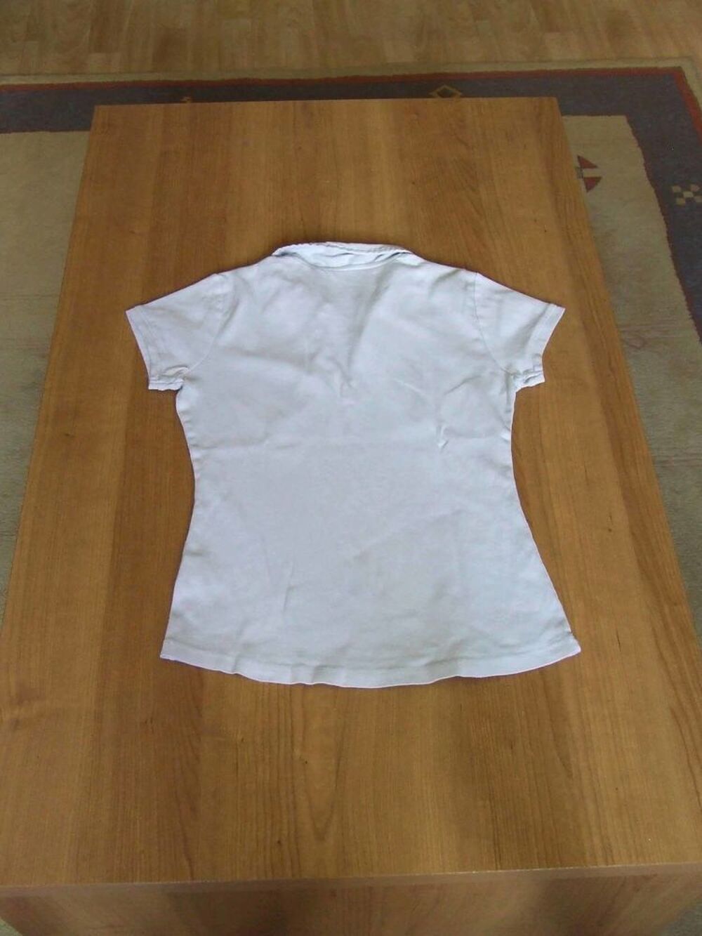Tee-shirt, polo manches courtes, MIM, Blanc, Taille M (38) Vêtements
