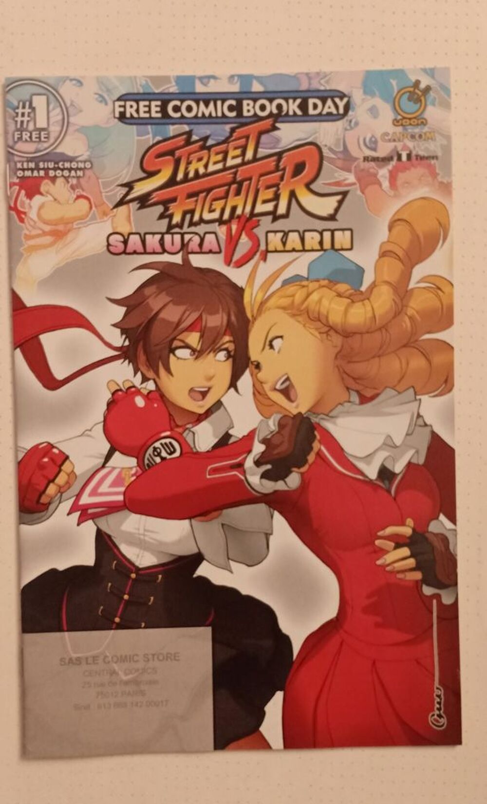 Free comic book day street fighter sakura karin Livres et BD
