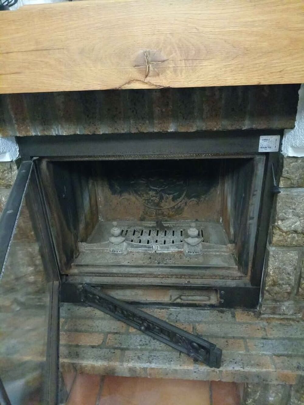 Insert pour chemin&eacute;e SUPRA 75 X 67 cm Meubles