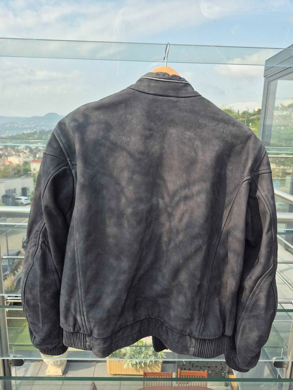 blouson moto cuir Sports