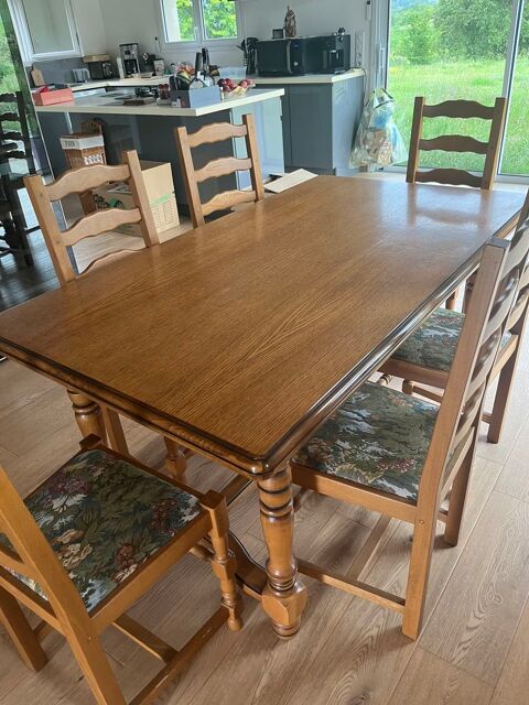 Table  bois 90 cm  x 160 cm Loubieng (64)