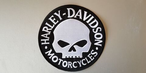 �cusson brod� xl harley davidson t�te de mort diam 24 cm    30 Carnon Plage (34)