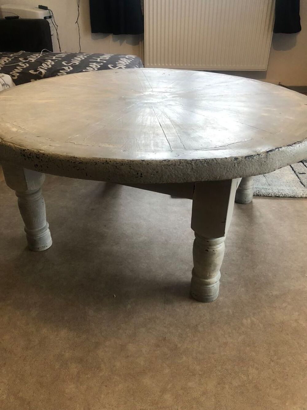 Table basse roue de chariot Meubles